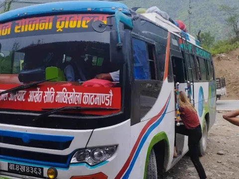 Kathmandu to Machhakhola Bus