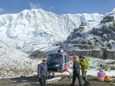 Annapurna Base Camp Trek with Helicopter Return