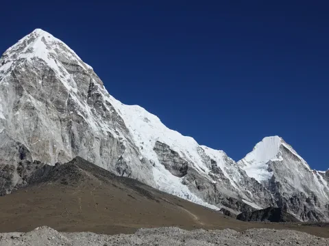 Mount Pumori in the Everest region of Nepal.