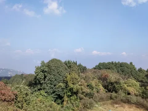 Scenic valley landscape along the Chisapani Nagarkot Trek in Nepal.