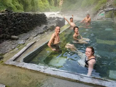 Jhinu Danda natural hot spring in the Annapurna region.