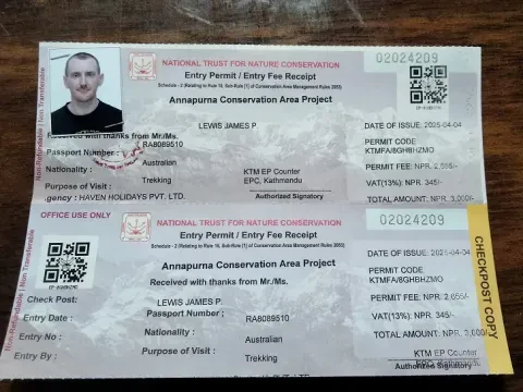 Annapurna Base Camp Trek Permits
