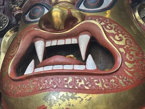 Bhairab statue at Kathmandu Durbar Square.