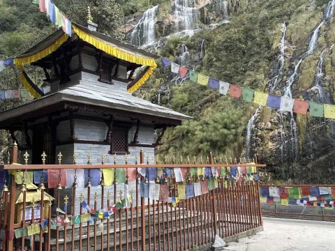 Baraha Temple along the Annapurna Base Camp Trek route in Nepal.