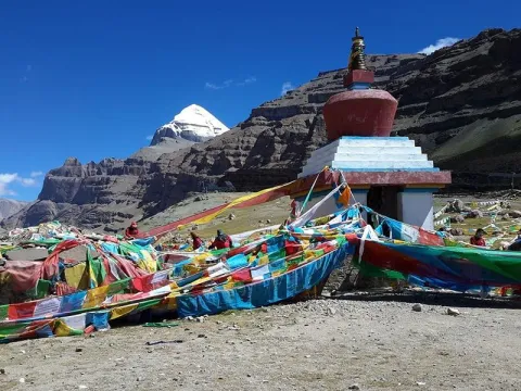Yam Dwar gateway at the starting point of the Mount Kailash pilgrimage.