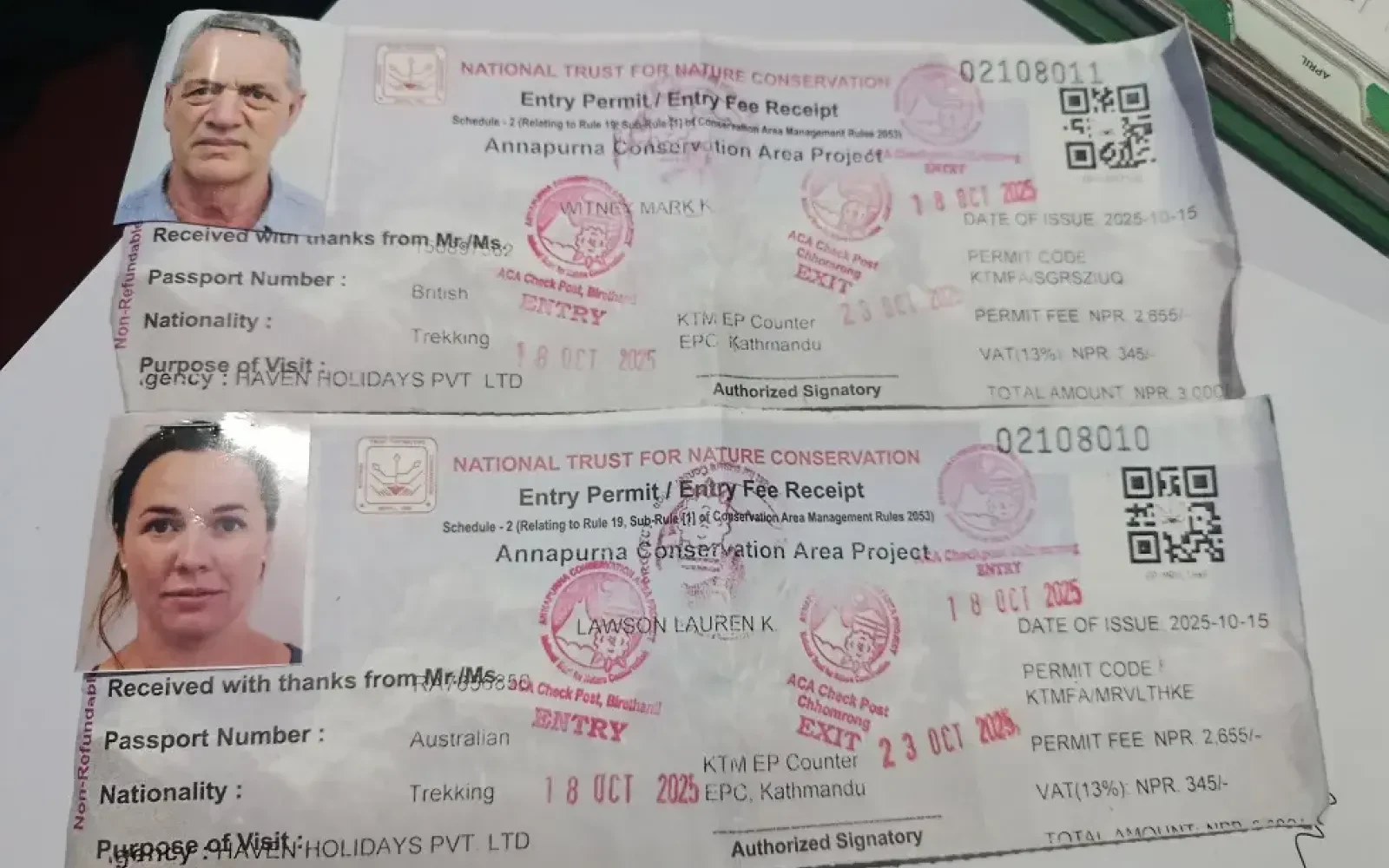 Annapurna Circuit Trek Permits