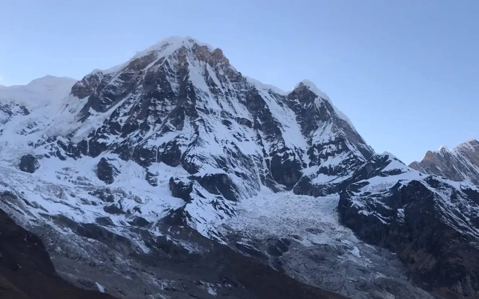 Where is the best view of Annapurna Range?