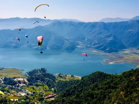 Paragliding in Pokhara