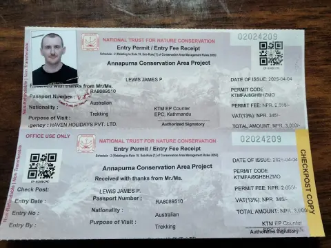 Annapurna Base Camp Trek Permits