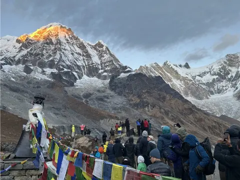 Is Annapurna Base Camp crowded during Autumn?