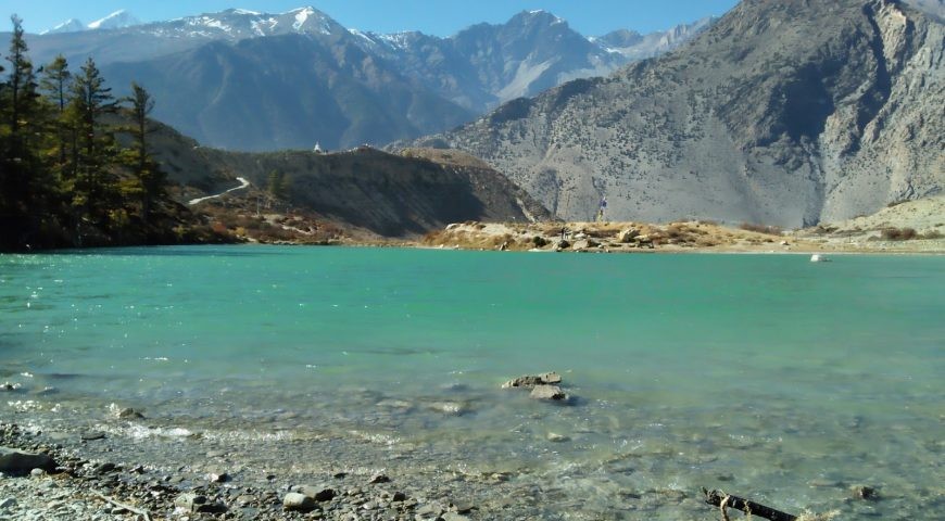Dhumba Lake Mustang Nepal alpine lake mountain trekking destination