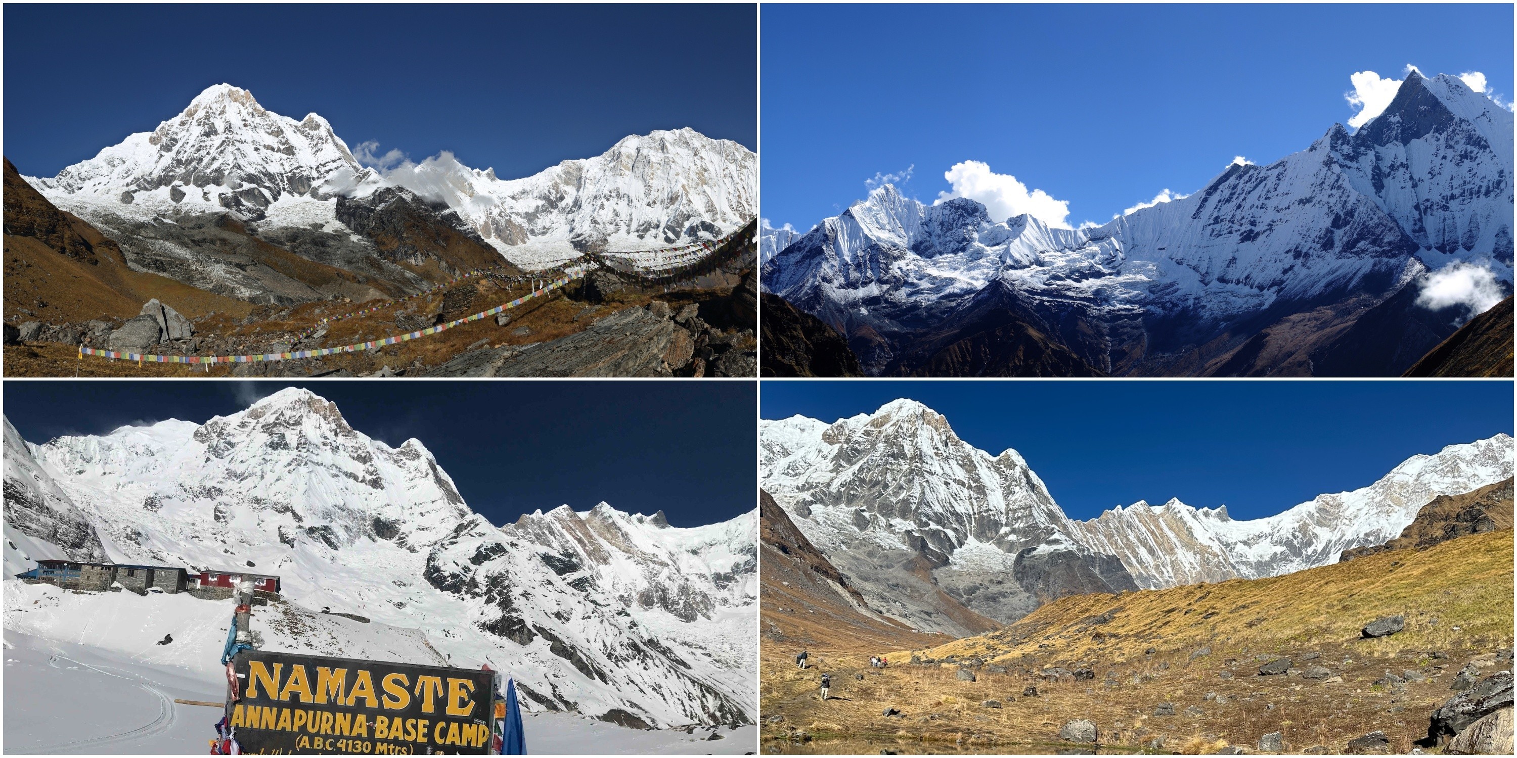 Annapurna Base Camp Trek highlights featuring Annapurna Base Camp, Machhapuchhre (Fishtail), sunrise over the Annapurna Range,traditional mountain teahouses in Nepal.