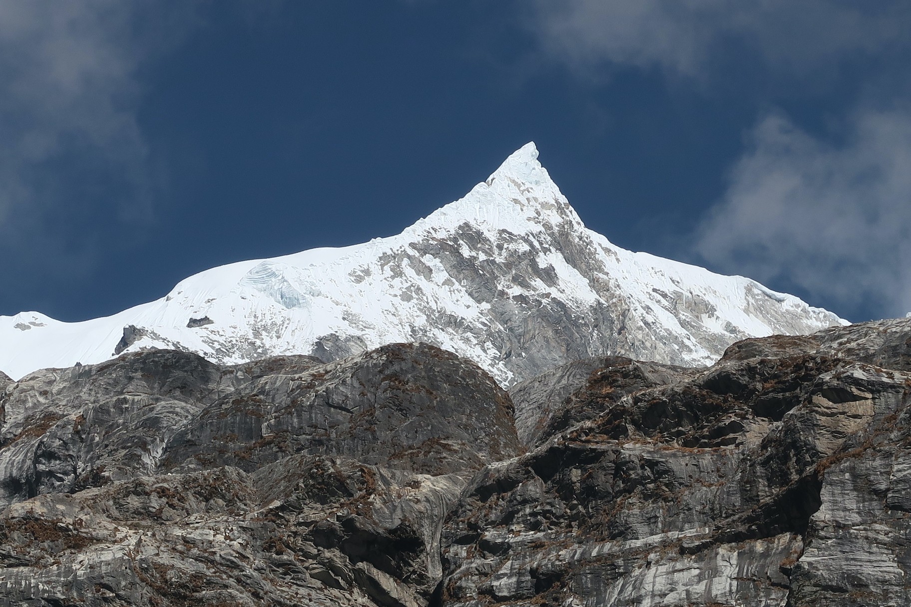 Langtang Himalaya mountain range Nepal trekking destination scenic view