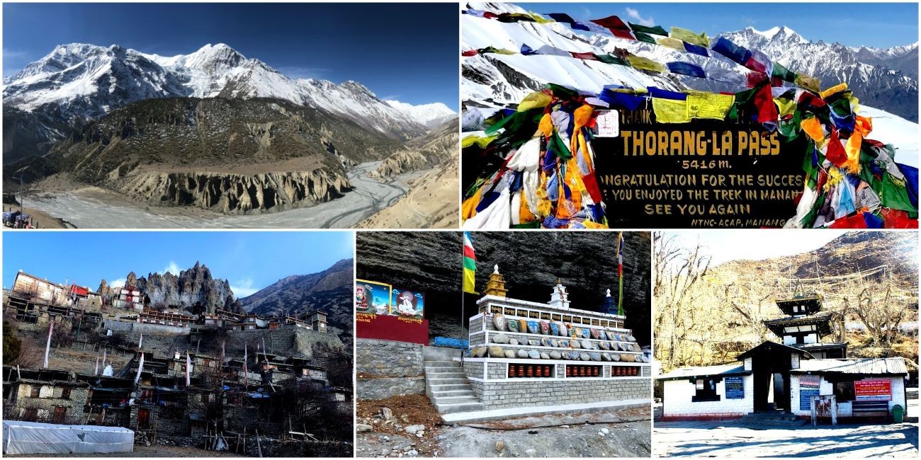 Annapurna Circuit trekking experience route sections Nepal Himalaya villages passes