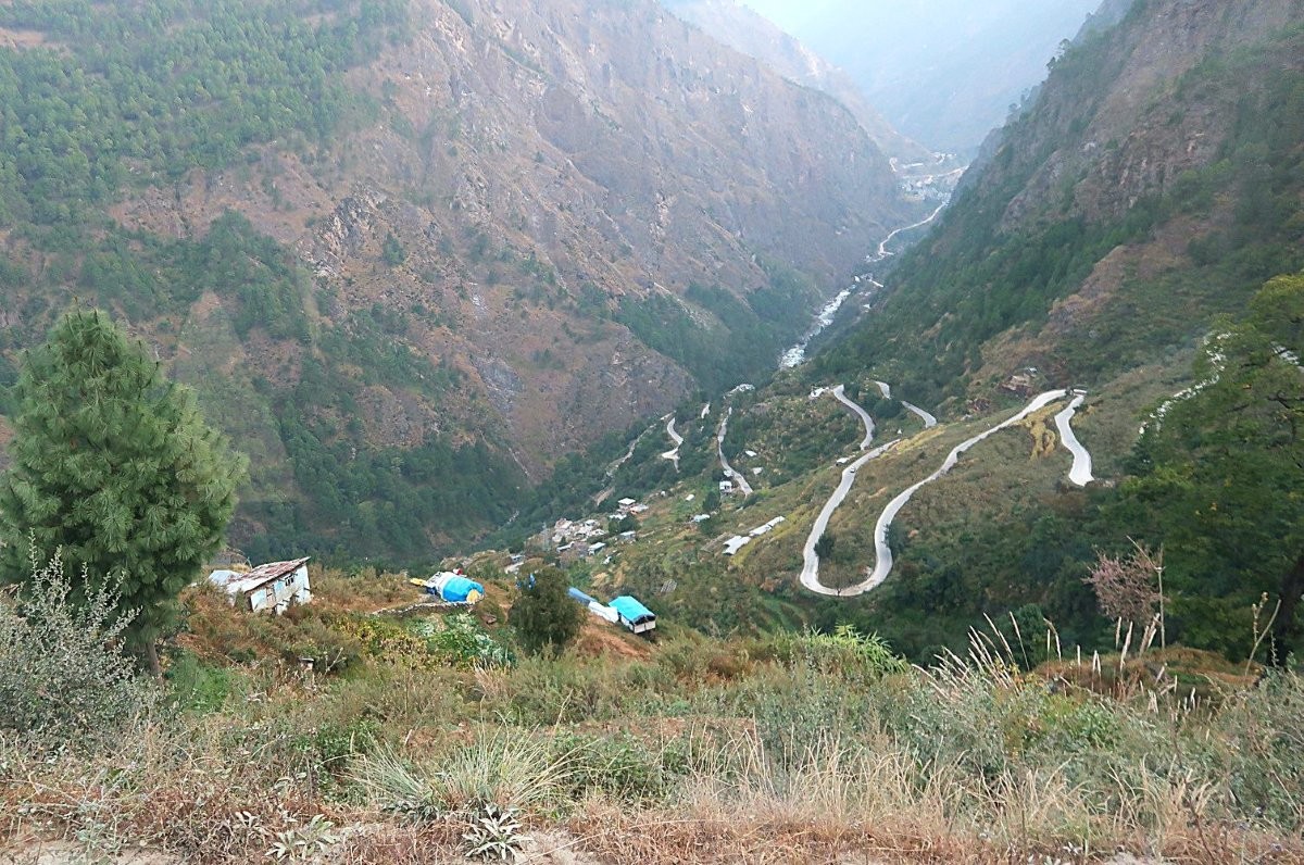 Road to Syabrubesi Nepal