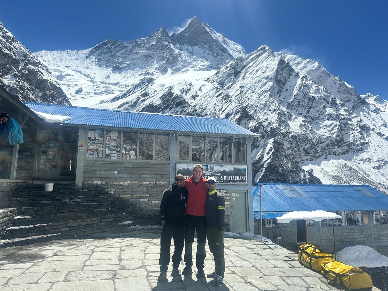 Machhapuchhre Base Camp and Mt. Machhapuchhre
