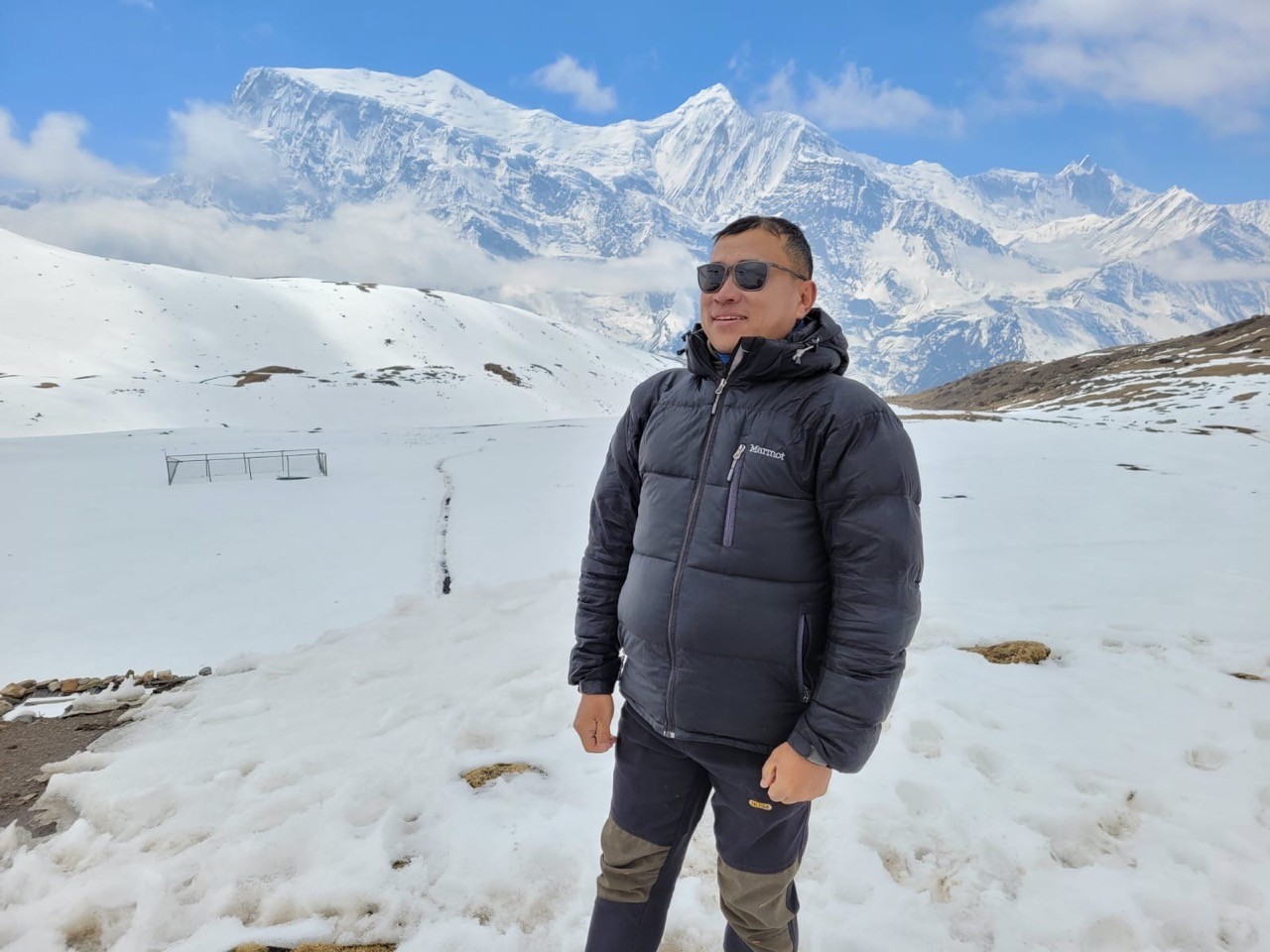 Winter conditions Annapurna Circuit Nepal