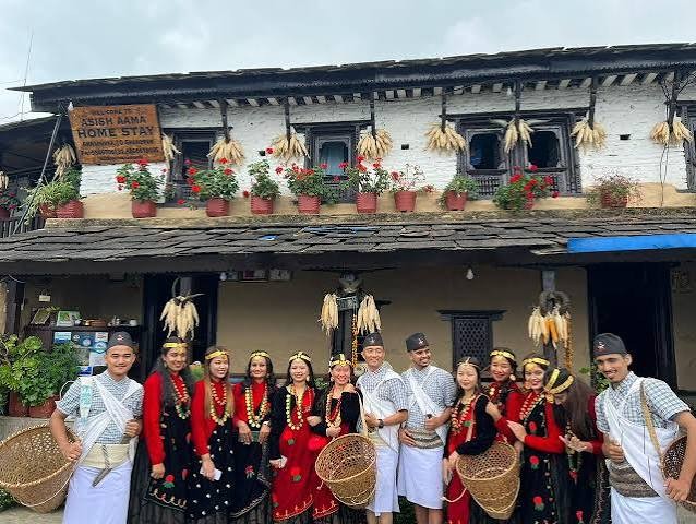 Traditional Gurung Museum in Ghandruk Village displaying authentic Gurung architecture, cultural artifacts, and heritage in Nepal's Annapurna region