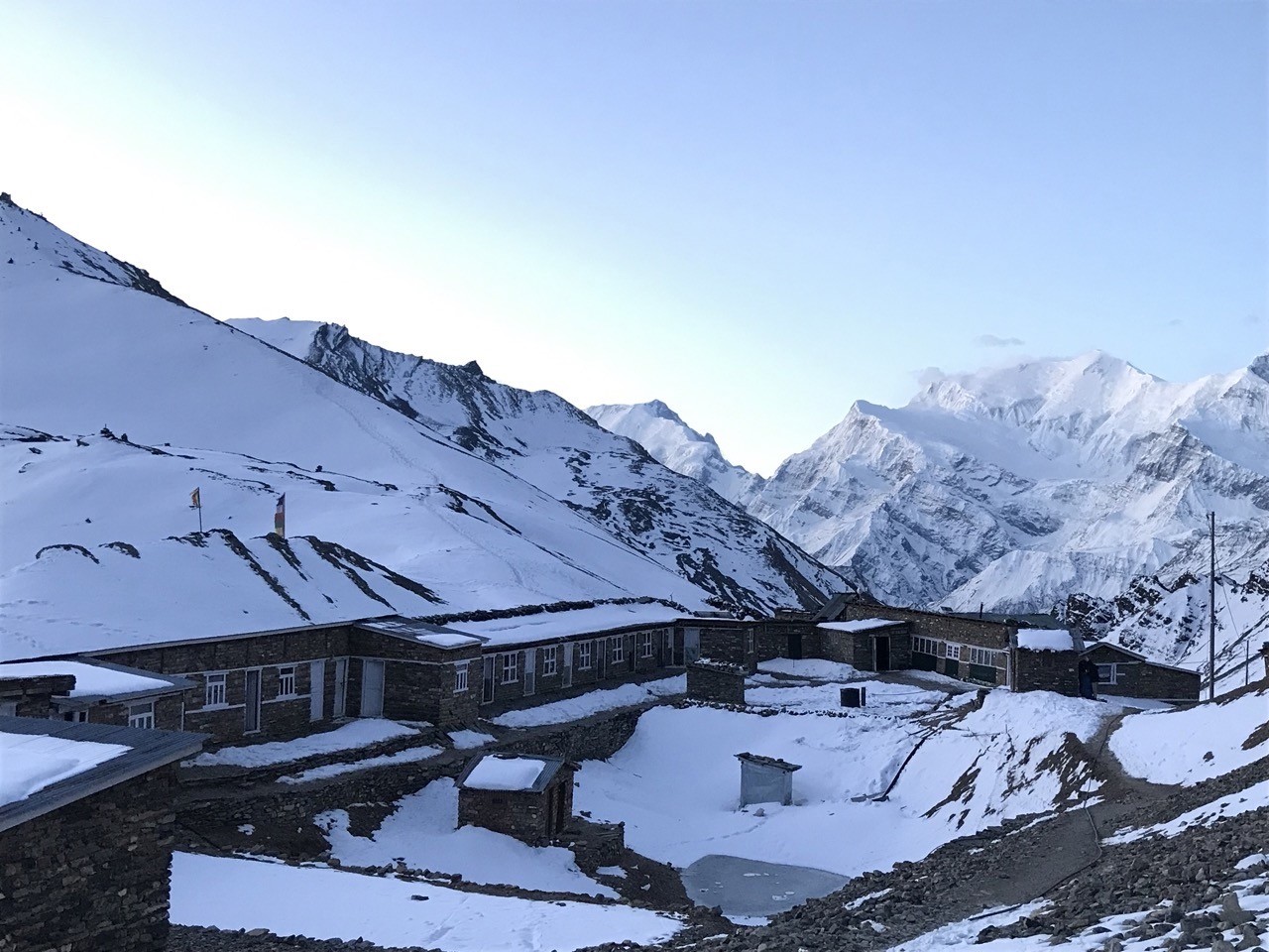 Annapurna Circuit winter teahouses food accommodation daily trekking life Nepal