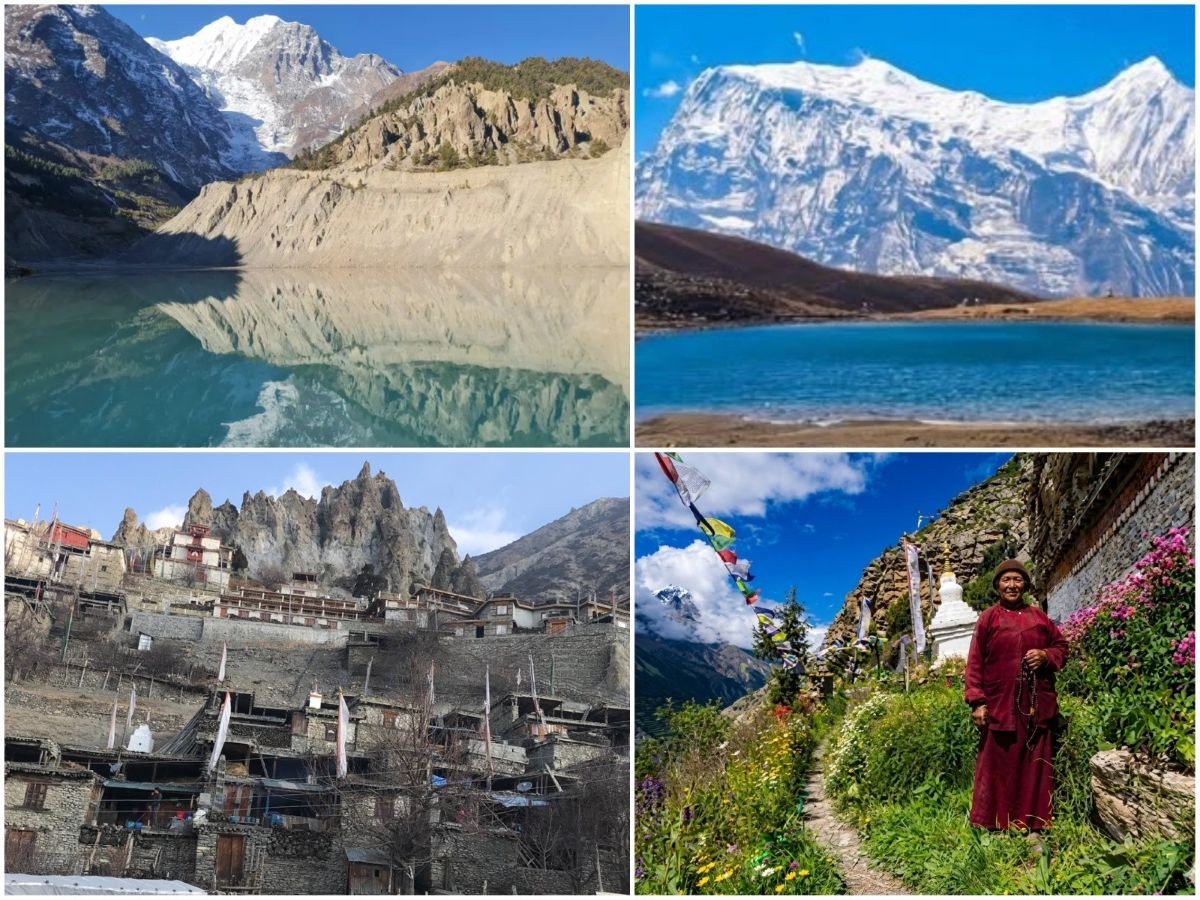 Acclimatization day highlights Annapurna Circuit Gangapurna Lake, Ice Lake, Braka village, Praken Lama Cave Monastery Nepalnastery Nepal trekking