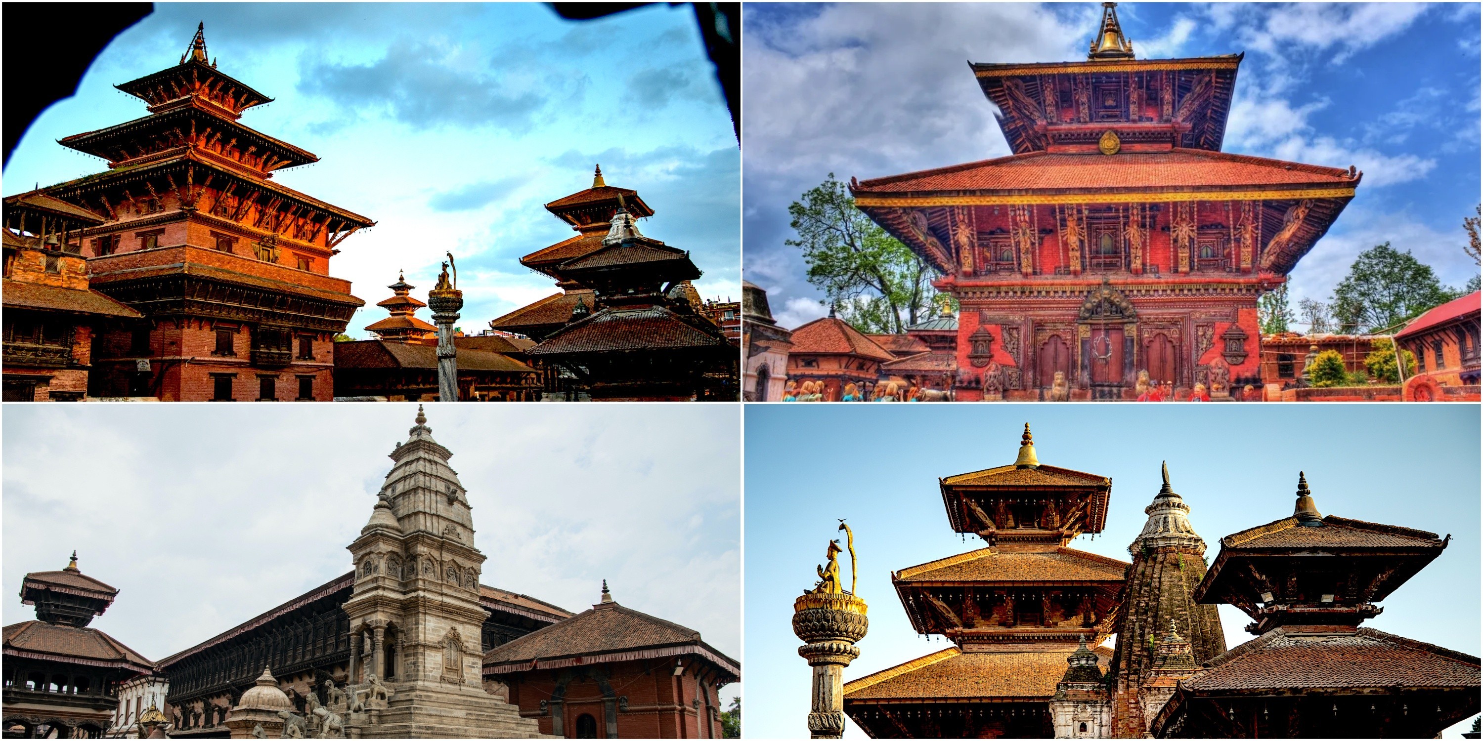 Historic temples and traditional architecture in Kathmandu, showcasing the city’s rich religious and cultural heritage.
