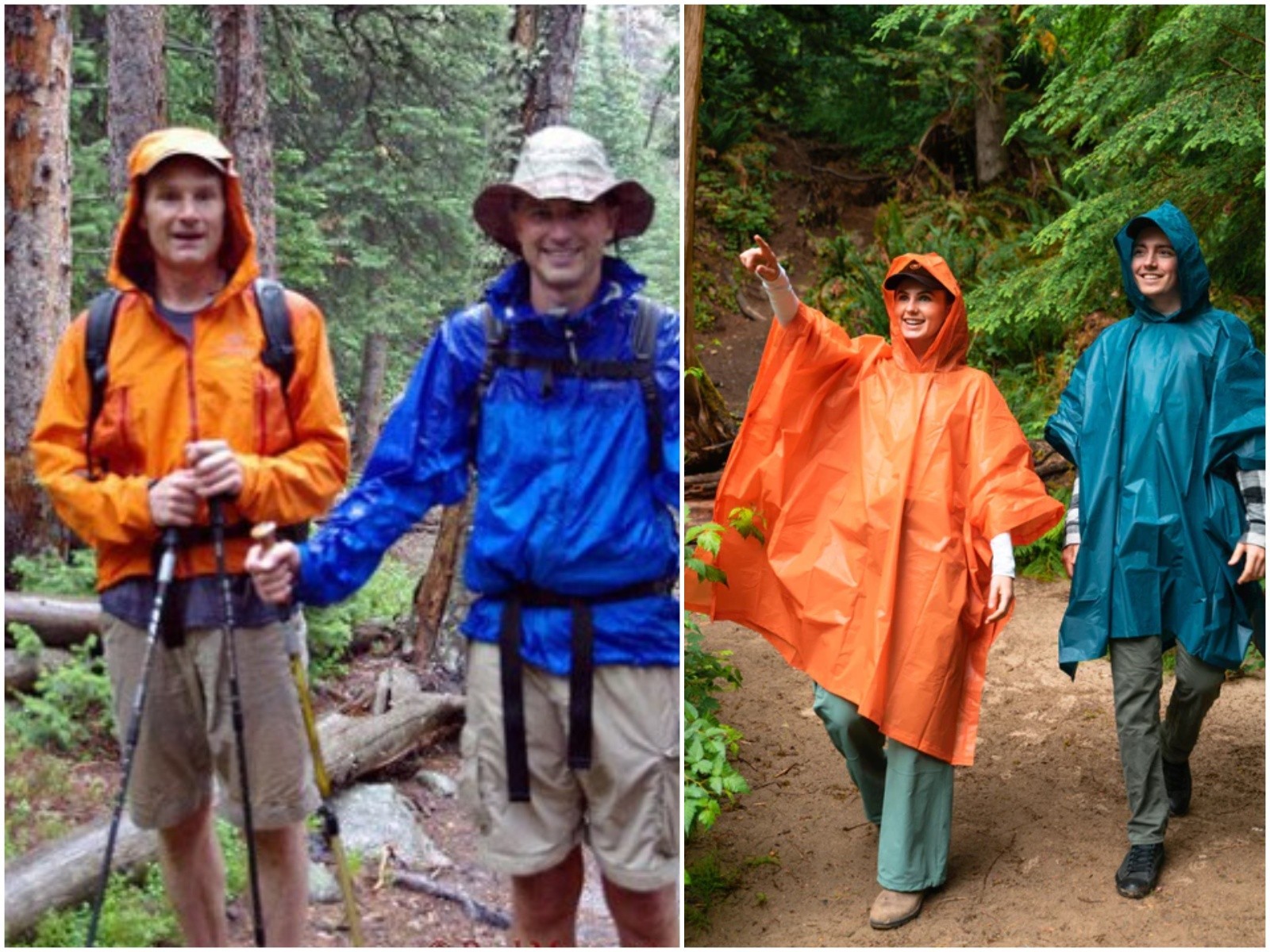 Trekker wearing waterproof rain gear on a misty mountain trail during the Mardi Himal Trek in Nepal.