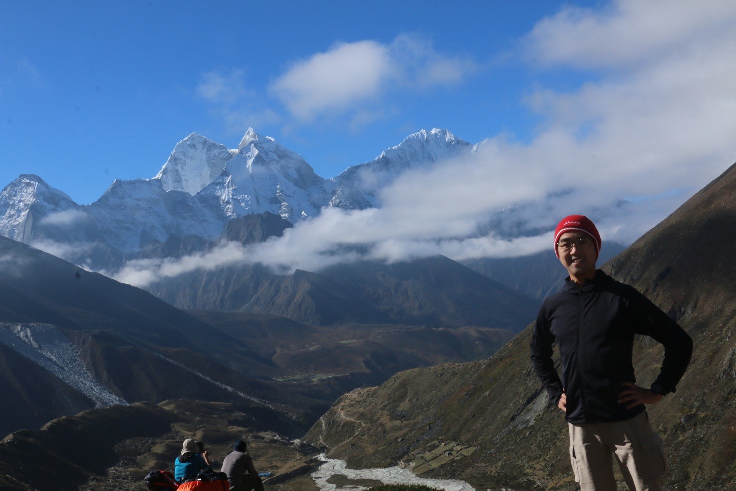 a beginner enjoying the mountain surrounding