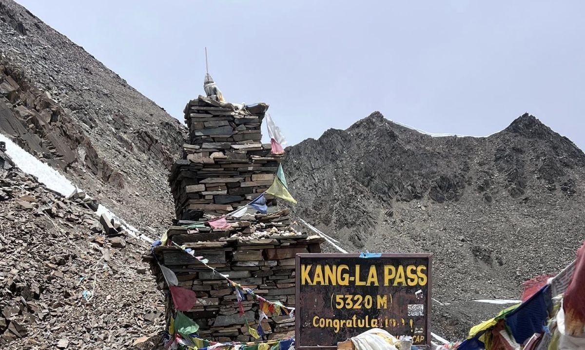 High altitude Kang La Pass crossing in Upper Nar Phu Valley Nepal featuring remote Himalayan landscape and Annapurna region trekking route