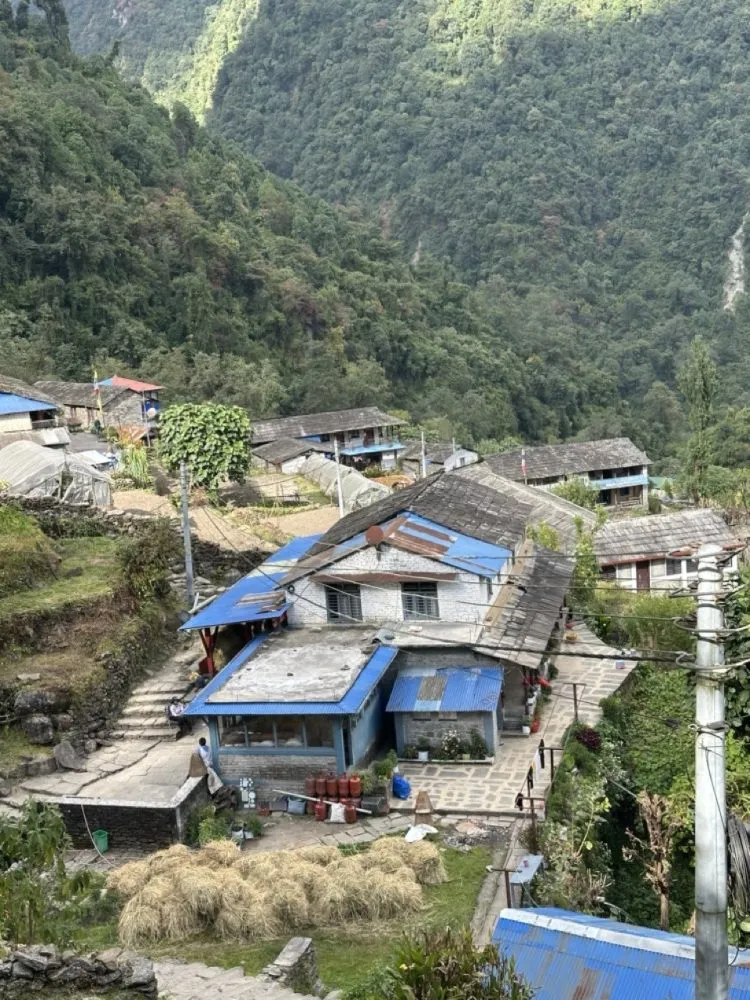 Chhomrong Village – the beautiful gateway to Annapurna Base Camp, surrounded by mountain views and rich Gurung culture.