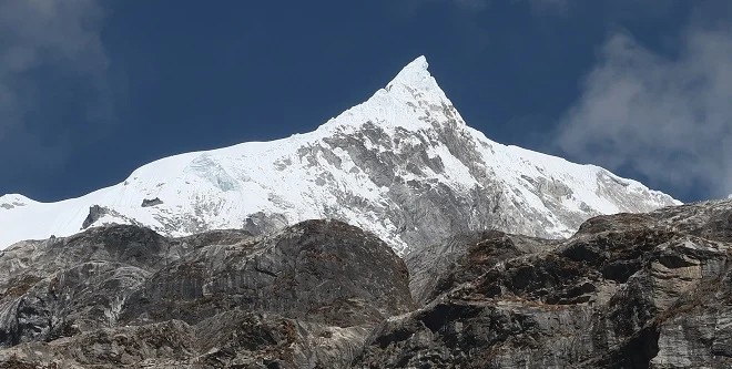 Langtang Himalaya mountain range Nepal trekking destination scenic view