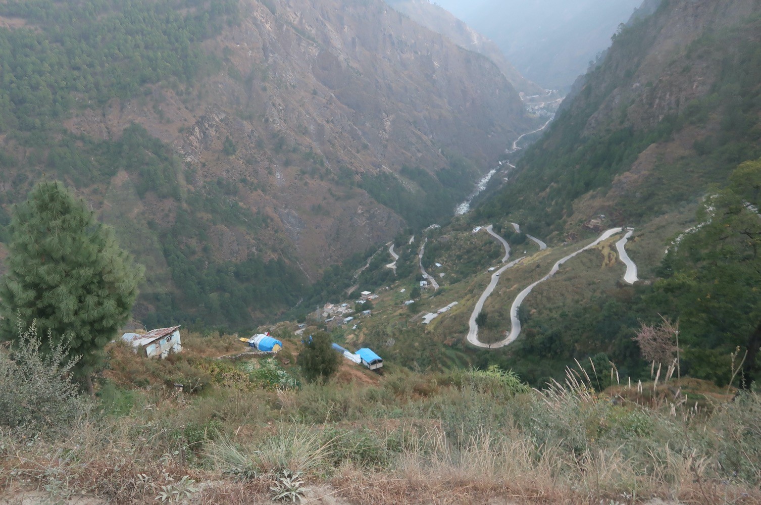 Road to Syabrubesi Nepal