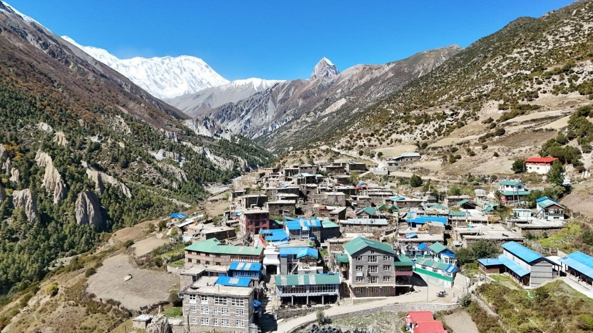 Day trip to Khangsar Village from Manang Nepal Himalayan cultural trekking route