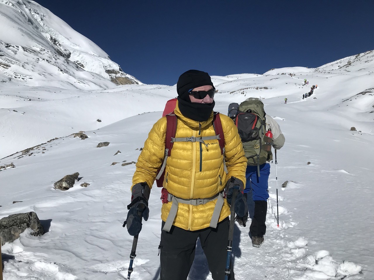 winter packing list Annapurna Circuit Nepal down jacket thermal layers trekking equipment
