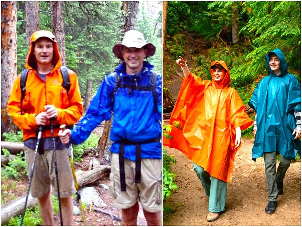 Essential rain gear for trekking in Nepal, including a waterproof jacket, rain cover, and protective clothing for monsoon conditions.