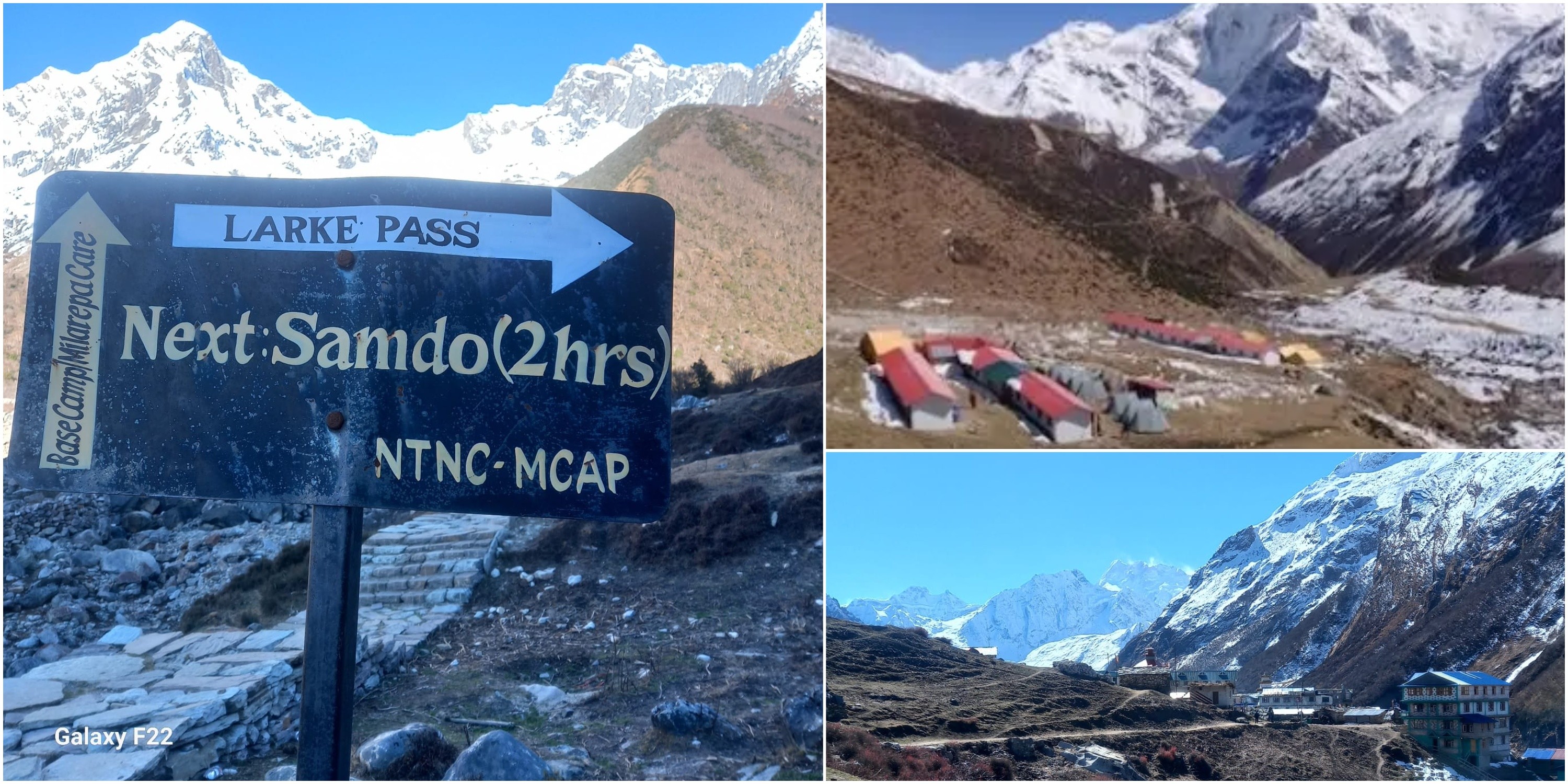 Trail leading from Samdo to Dharamsala with rugged mountains and open valley
