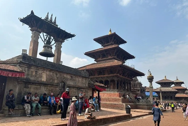 Kathmandu Durbar Square with historic Newari temples.