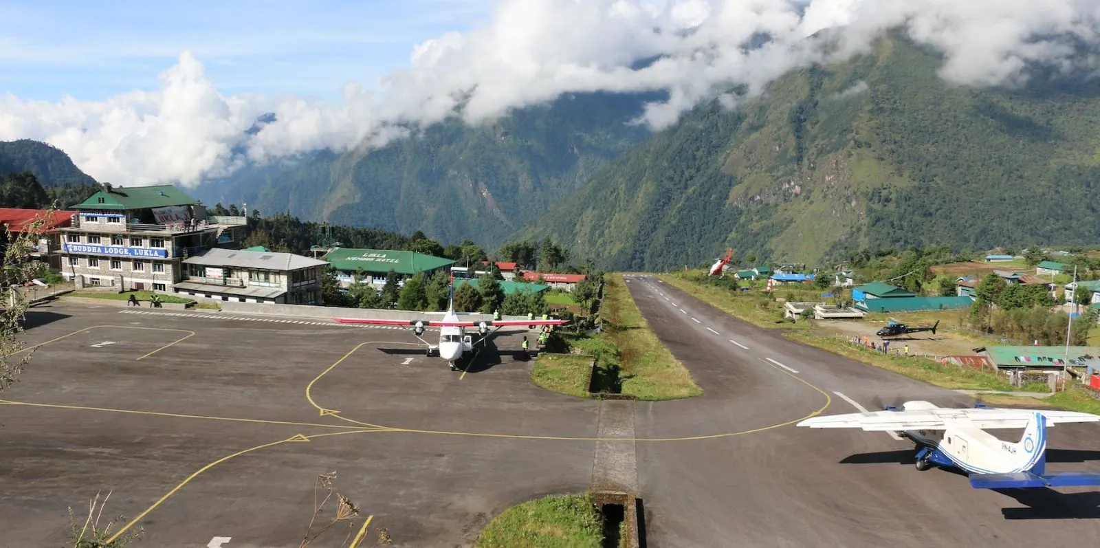 Tenzing-Hillary Airport in Lukla, Nepal 