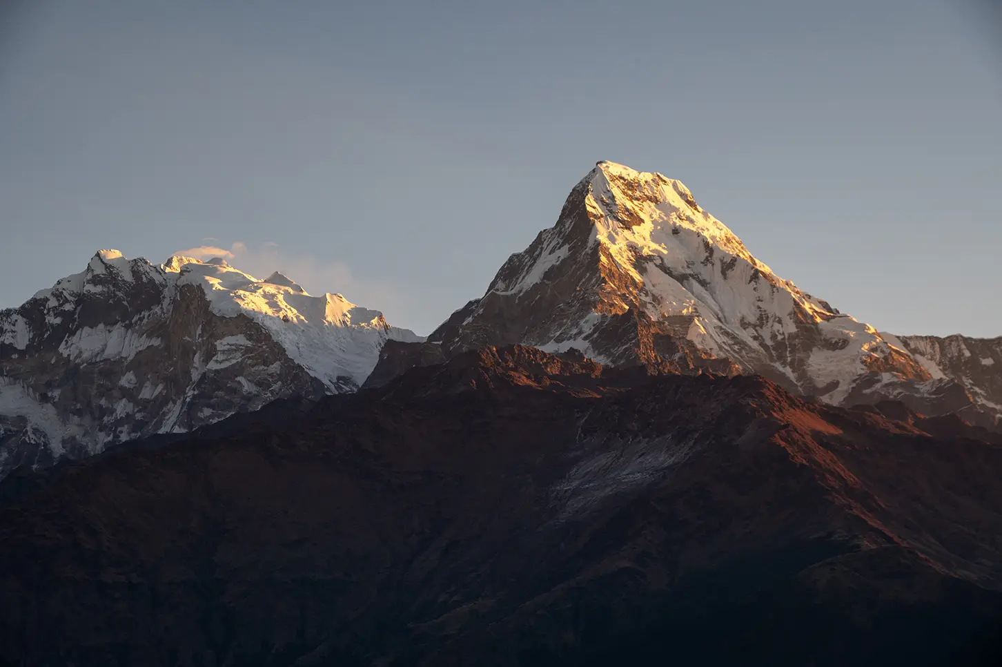 Mountains from Poon Hill at sunrise