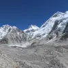The view of Everest while heading towards EBC from Gorekhshep